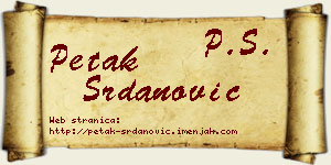 Petak Srdanović vizit kartica